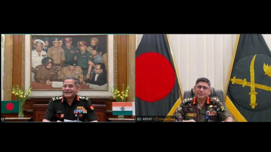 বাংলাদেশ ভারত সেনাপ্রধানের ভার্চুয়াল বৈঠক