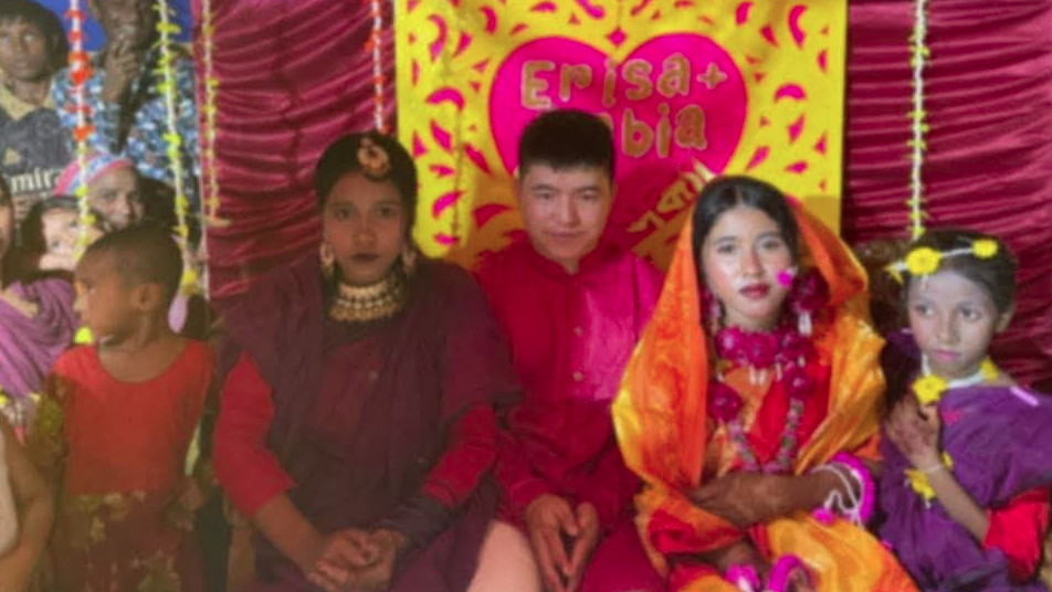 Chinese man marries friend's sister in bhola (2)