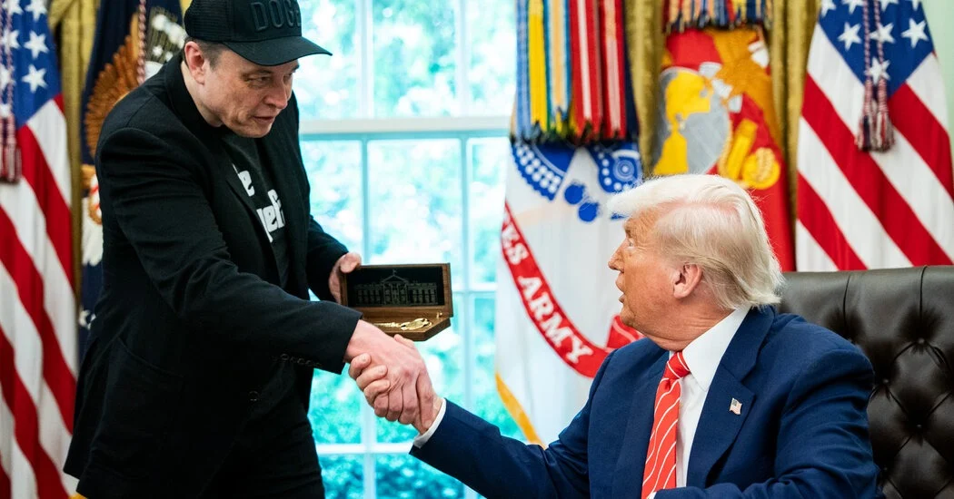 Trump gifts elon musk a golden key