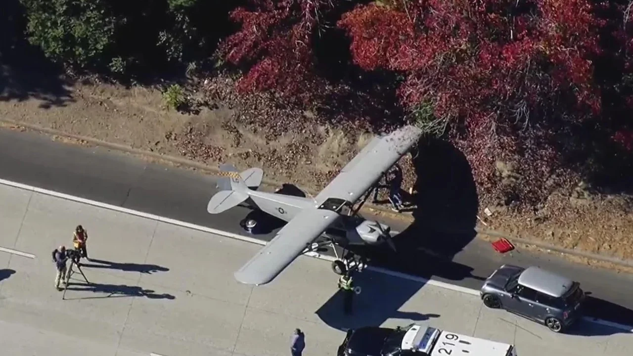 A drunkard stole a plane and landed it on the street!