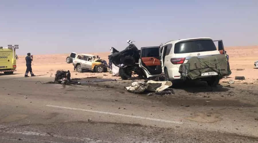 Five killed in horrific three vehicle collision in oman
