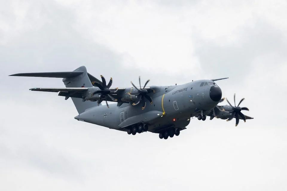 German spy plane hit by chinese laser attack