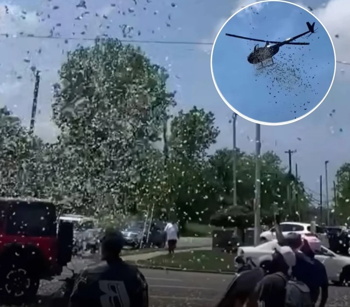Money is falling like rain from a helicopter!