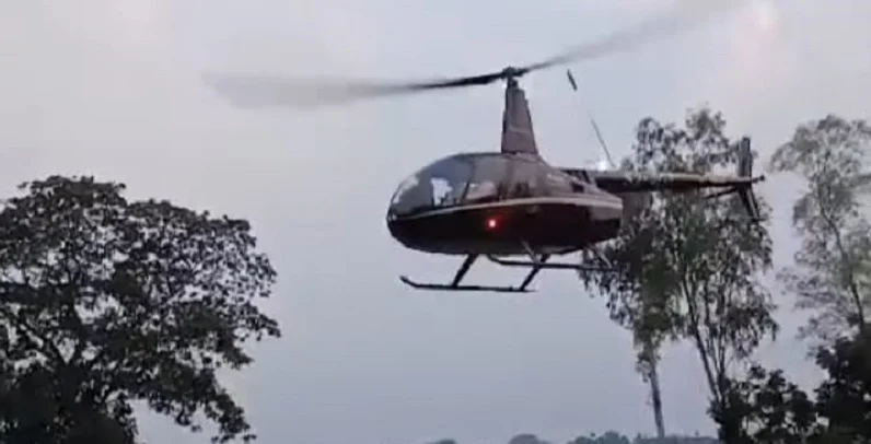 গাজীপুরে হেলিকপ্টারে করে ছাত্রদল নেতার বিয়ে